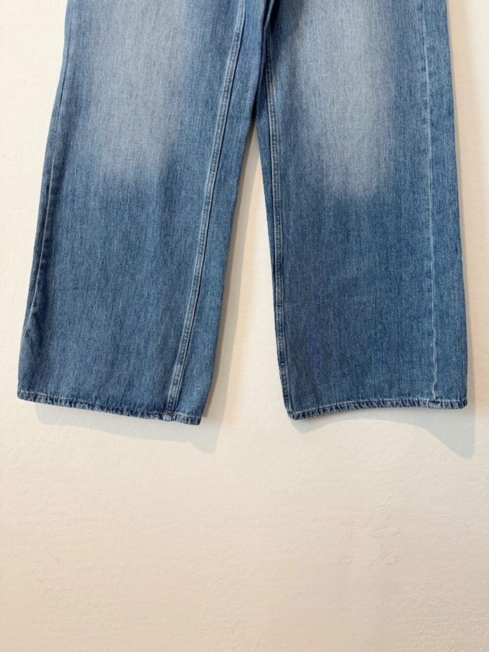 Banana Republic Drawstring Wide Leg Jeans Size 27 Slouchy Rigid Denim Relaxed - Picture 5 of 11